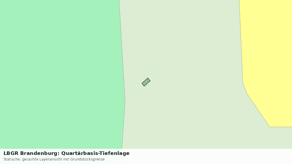 Statische Kartenansicht: LBGR Brandenburg: Quartärbasis-Tiefenlage