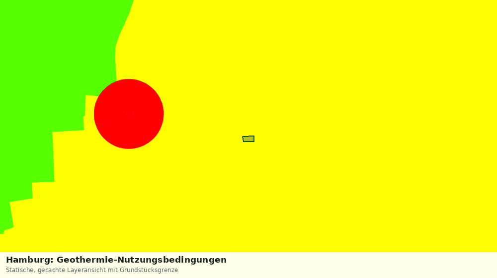 Statische Kartenansicht: Hamburg: Geothermie-Nutzungsbedingungen