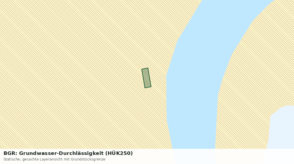 Statische Kartenansicht: BGR: Grundwasser-Durchlässigkeit (HÜK250)