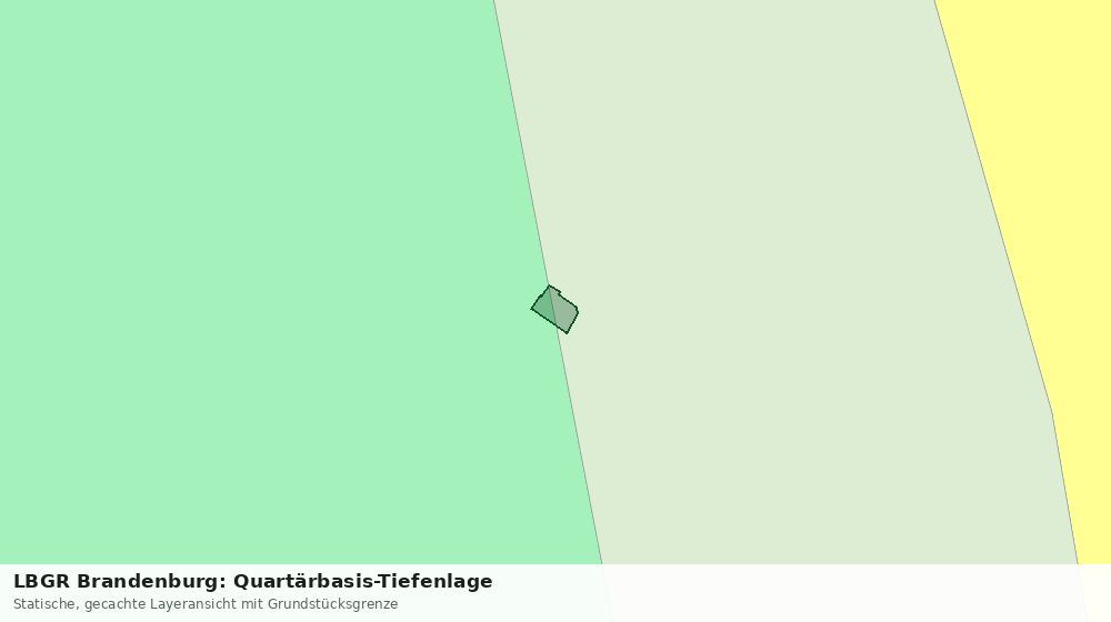 Statische Kartenansicht: LBGR Brandenburg: Quartärbasis-Tiefenlage