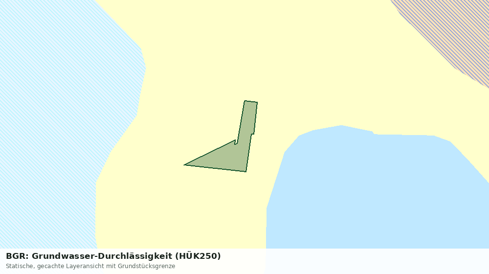 Statische Kartenansicht: BGR: Grundwasser-Durchlässigkeit (HÜK250)
