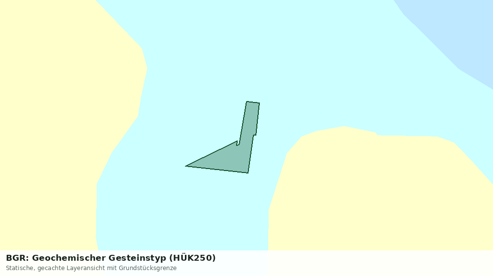 Statische Kartenansicht: BGR: Geochemischer Gesteinstyp (HÜK250)