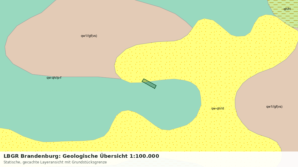 Statische Kartenansicht: LBGR Brandenburg: Geologische Übersicht 1:100.000