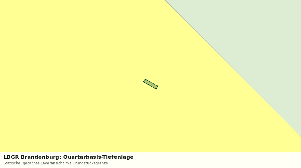 Statische Kartenansicht: LBGR Brandenburg: Quartärbasis-Tiefenlage