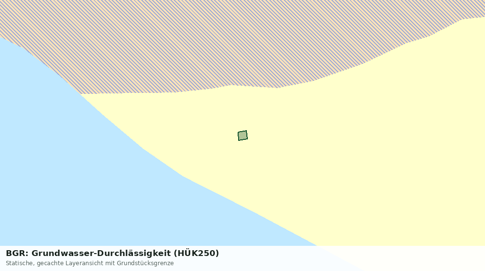 Statische Kartenansicht: BGR: Grundwasser-Durchlässigkeit (HÜK250)