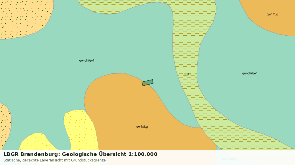 Statische Kartenansicht: LBGR Brandenburg: Geologische Übersicht 1:100.000