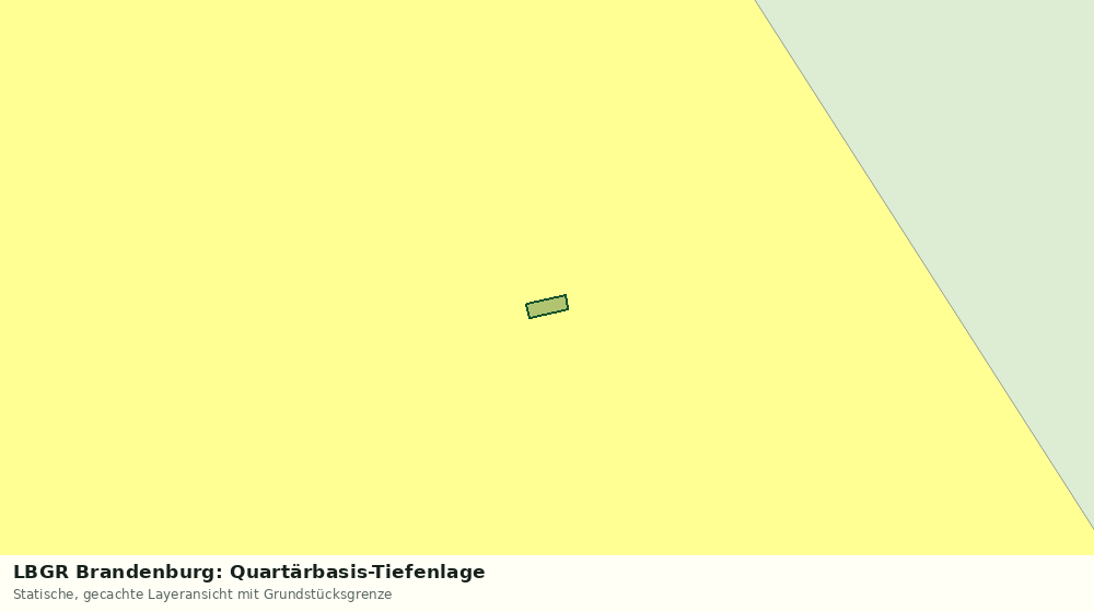 Statische Kartenansicht: LBGR Brandenburg: Quartärbasis-Tiefenlage