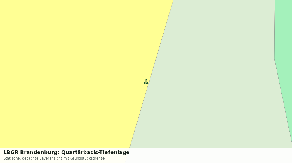 Statische Kartenansicht: LBGR Brandenburg: Quartärbasis-Tiefenlage