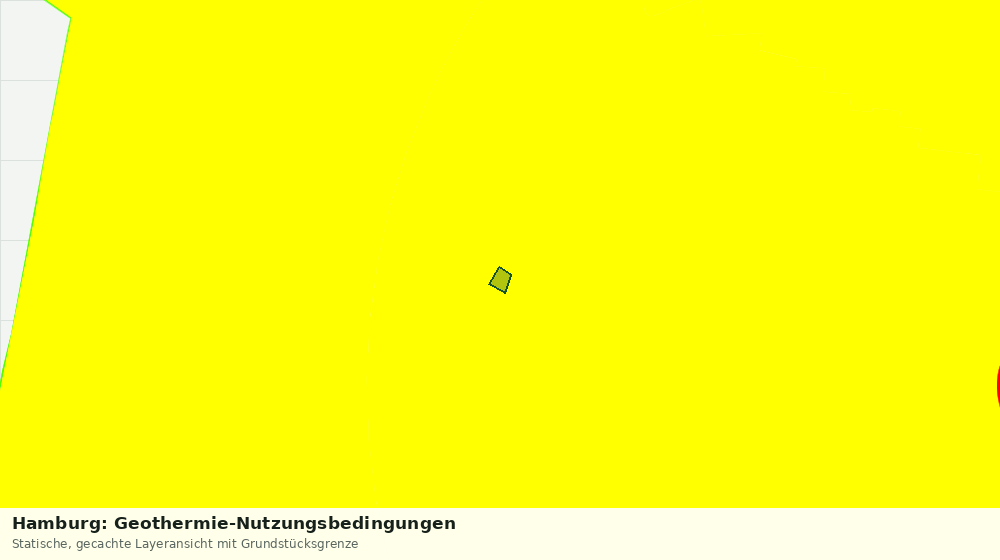 Statische Kartenansicht: Hamburg: Geothermie-Nutzungsbedingungen