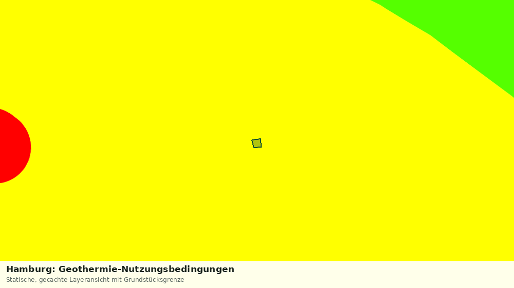 Statische Kartenansicht: Hamburg: Geothermie-Nutzungsbedingungen