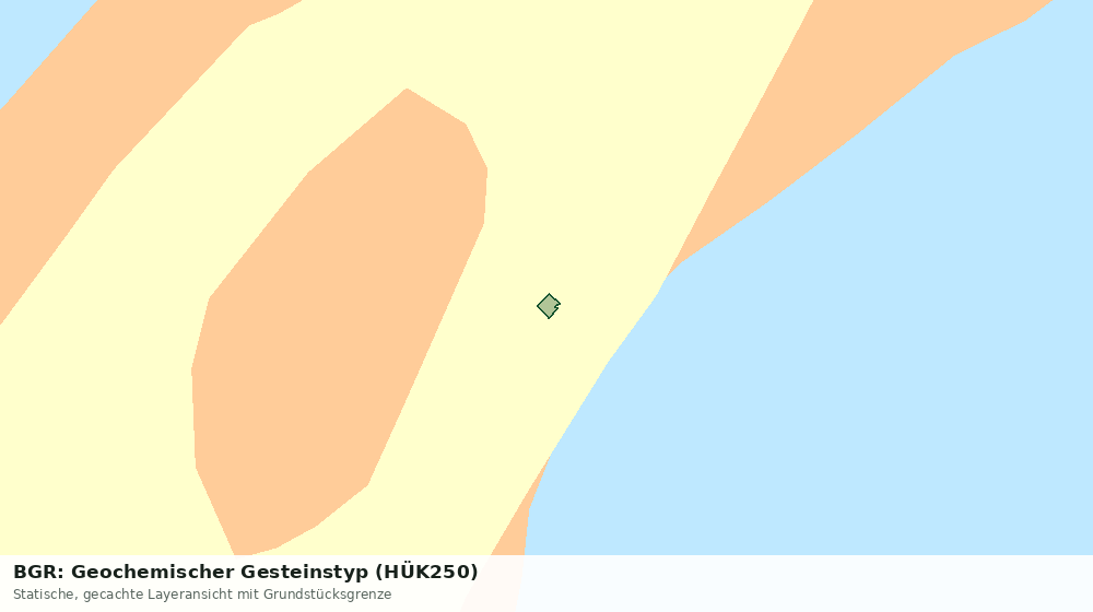 Statische Kartenansicht: BGR: Geochemischer Gesteinstyp (HÜK250)