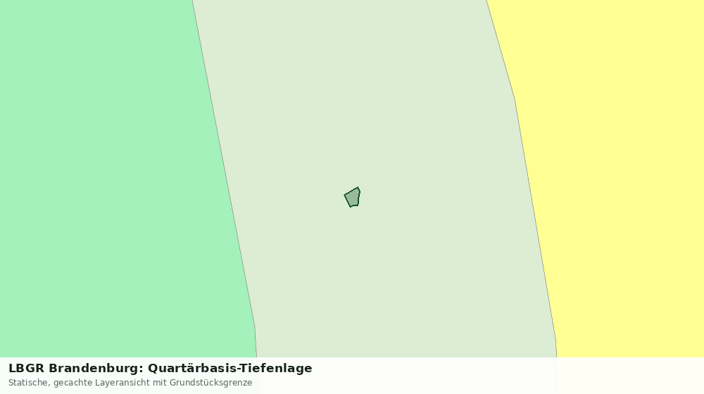 Statische Kartenansicht: LBGR Brandenburg: Quartärbasis-Tiefenlage