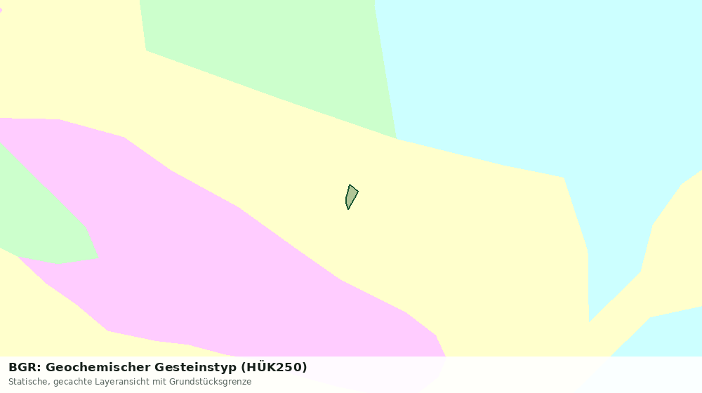 Statische Kartenansicht: BGR: Geochemischer Gesteinstyp (HÜK250)