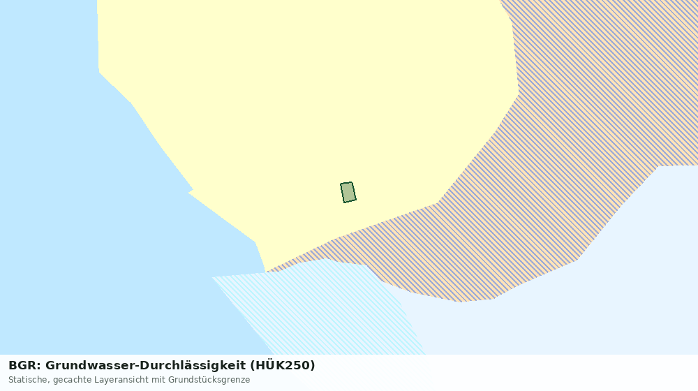 Statische Kartenansicht: BGR: Grundwasser-Durchlässigkeit (HÜK250)