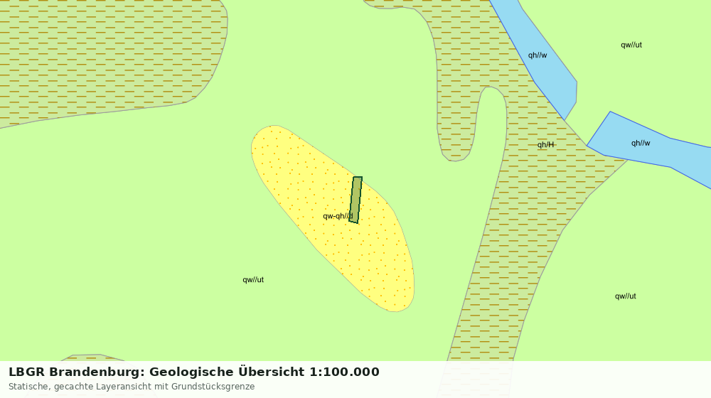 Statische Kartenansicht: LBGR Brandenburg: Geologische Übersicht 1:100.000