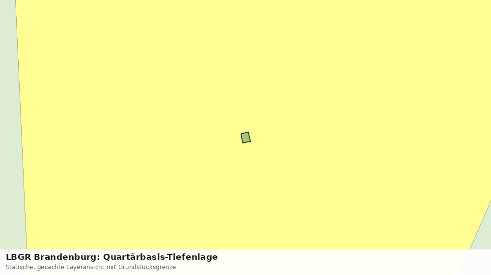 Statische Kartenansicht: LBGR Brandenburg: Quartärbasis-Tiefenlage