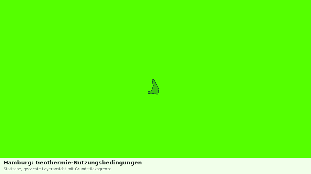 Statische Kartenansicht: Hamburg: Geothermie-Nutzungsbedingungen