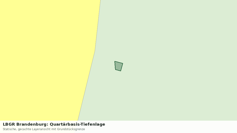 Statische Kartenansicht: LBGR Brandenburg: Quartärbasis-Tiefenlage
