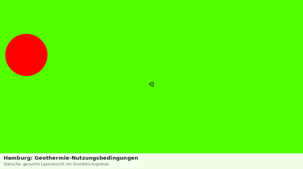 Statische Kartenansicht: Hamburg: Geothermie-Nutzungsbedingungen
