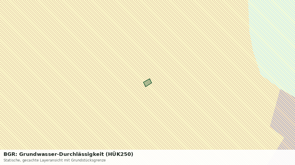 Statische Kartenansicht: BGR: Grundwasser-Durchlässigkeit (HÜK250)