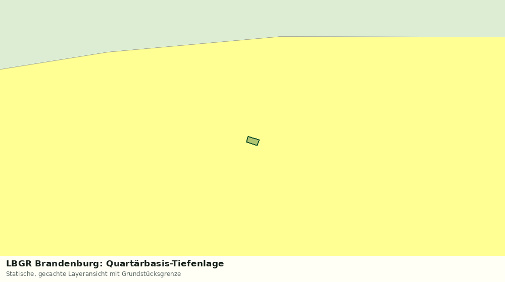 Statische Kartenansicht: LBGR Brandenburg: Quartärbasis-Tiefenlage