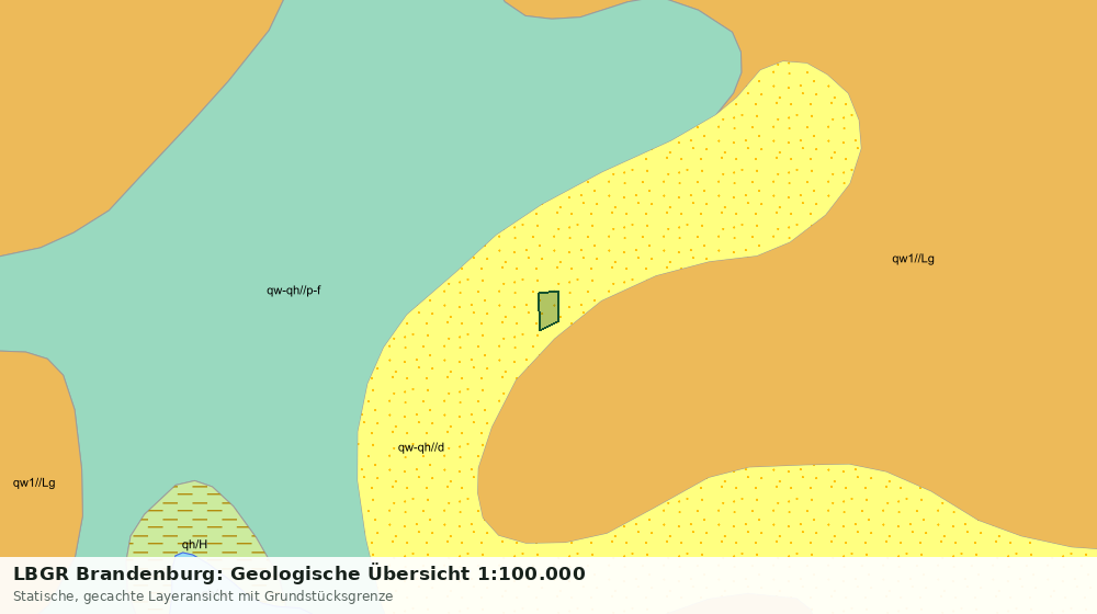 Statische Kartenansicht: LBGR Brandenburg: Geologische Übersicht 1:100.000