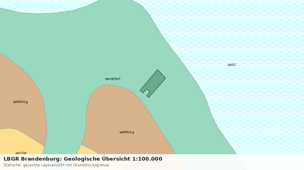Statische Kartenansicht: LBGR Brandenburg: Geologische Übersicht 1:100.000