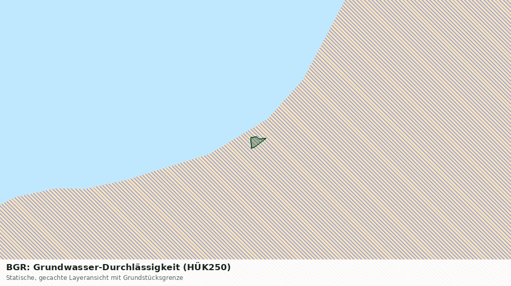 Statische Kartenansicht: BGR: Grundwasser-Durchlässigkeit (HÜK250)