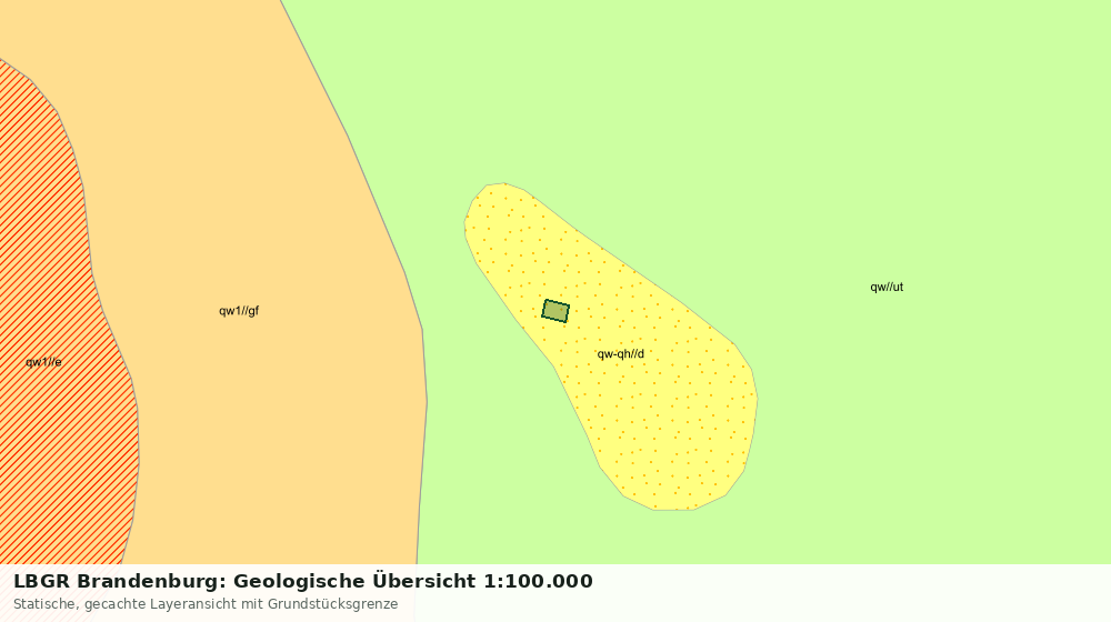 Statische Kartenansicht: LBGR Brandenburg: Geologische Übersicht 1:100.000