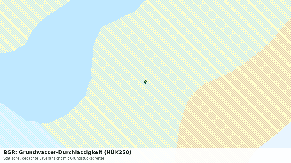 Statische Kartenansicht: BGR: Grundwasser-Durchlässigkeit (HÜK250)