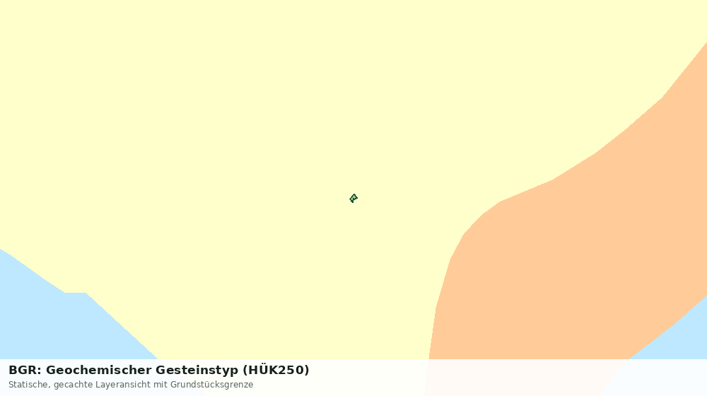 Statische Kartenansicht: BGR: Geochemischer Gesteinstyp (HÜK250)