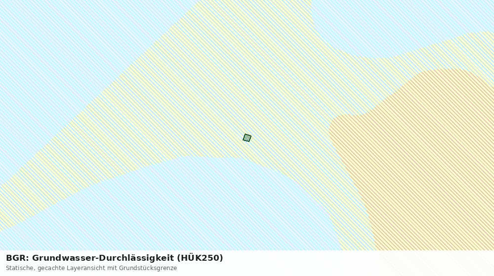 Statische Kartenansicht: BGR: Grundwasser-Durchlässigkeit (HÜK250)