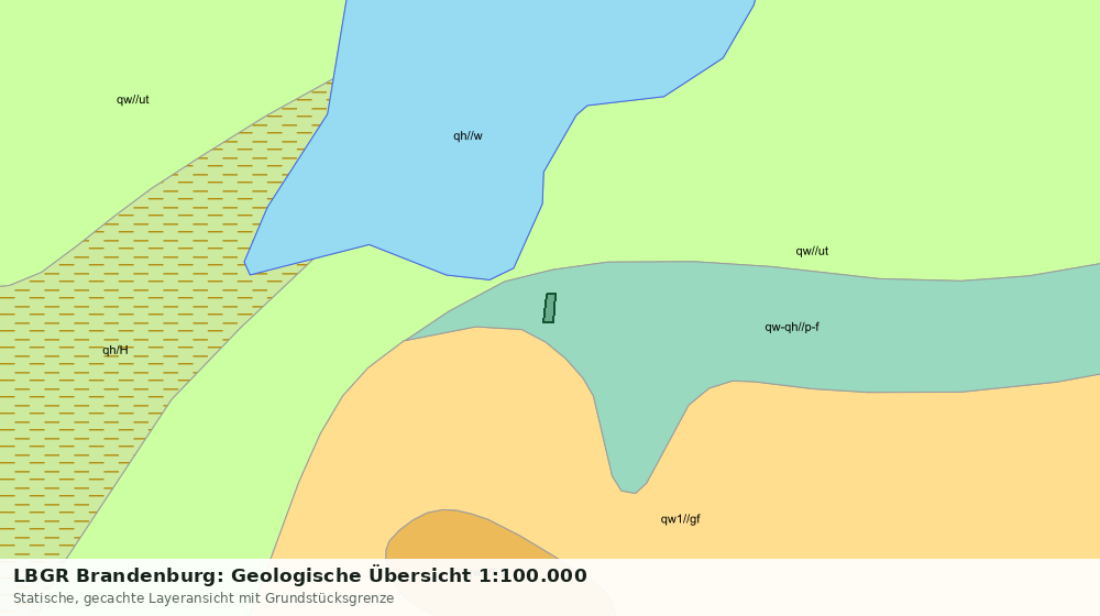 Statische Kartenansicht: LBGR Brandenburg: Geologische Übersicht 1:100.000