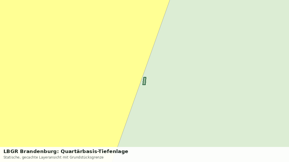 Statische Kartenansicht: LBGR Brandenburg: Quartärbasis-Tiefenlage