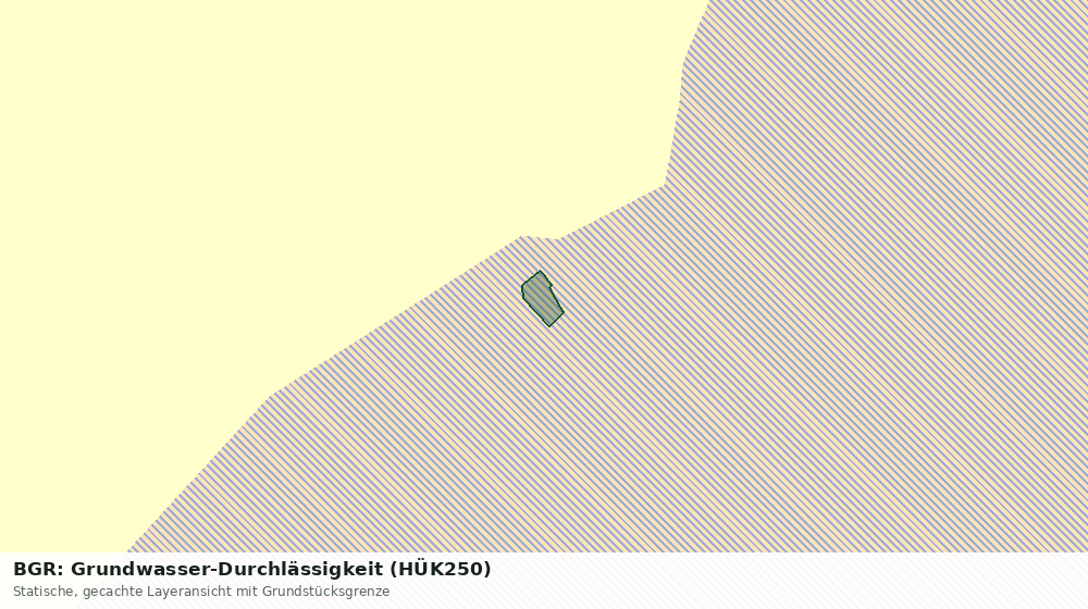 Statische Kartenansicht: BGR: Grundwasser-Durchlässigkeit (HÜK250)