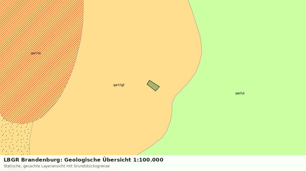 Statische Kartenansicht: LBGR Brandenburg: Geologische Übersicht 1:100.000