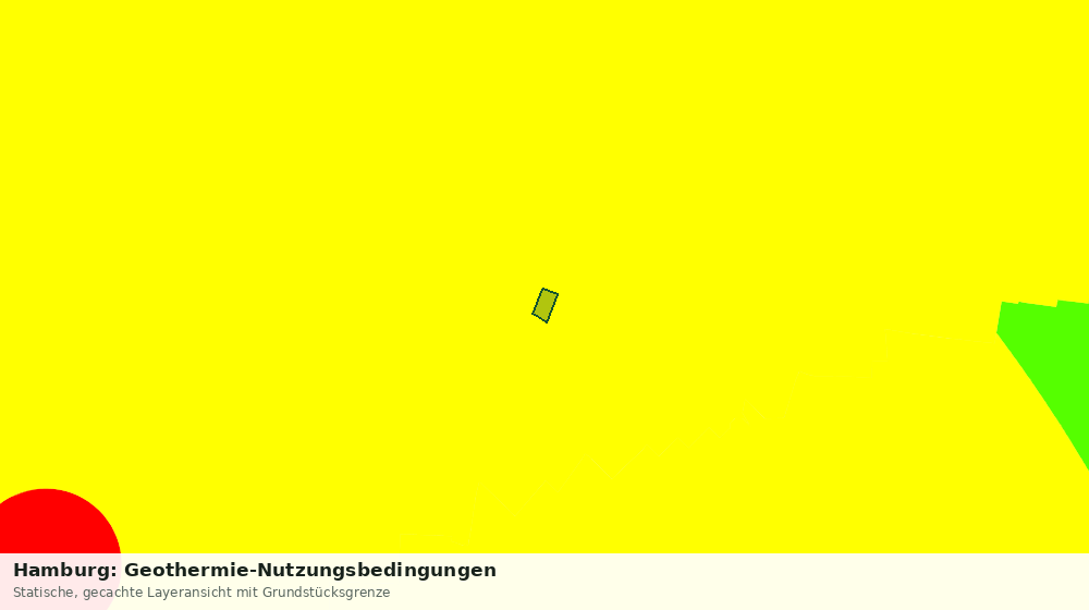 Statische Kartenansicht: Hamburg: Geothermie-Nutzungsbedingungen