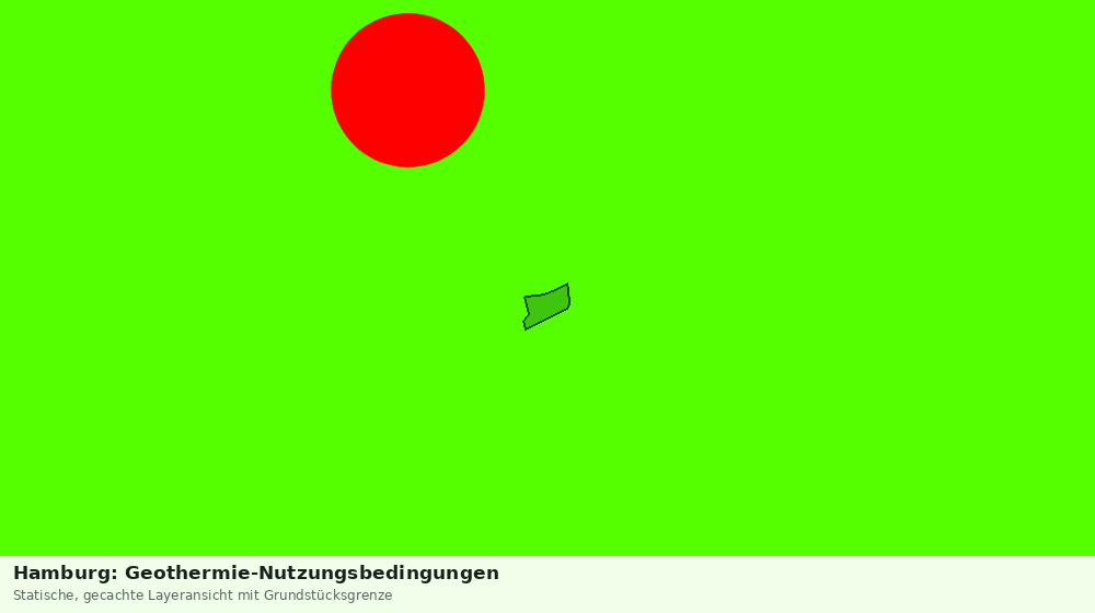 Statische Kartenansicht: Hamburg: Geothermie-Nutzungsbedingungen