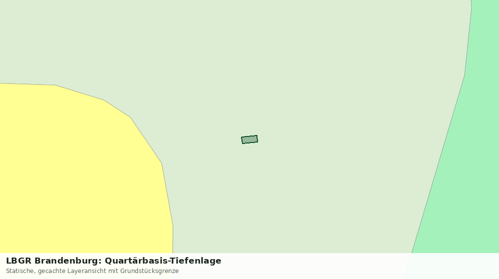 Statische Kartenansicht: LBGR Brandenburg: Quartärbasis-Tiefenlage