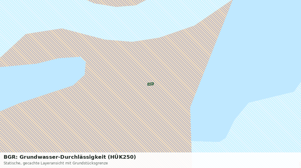 Statische Kartenansicht: BGR: Grundwasser-Durchlässigkeit (HÜK250)
