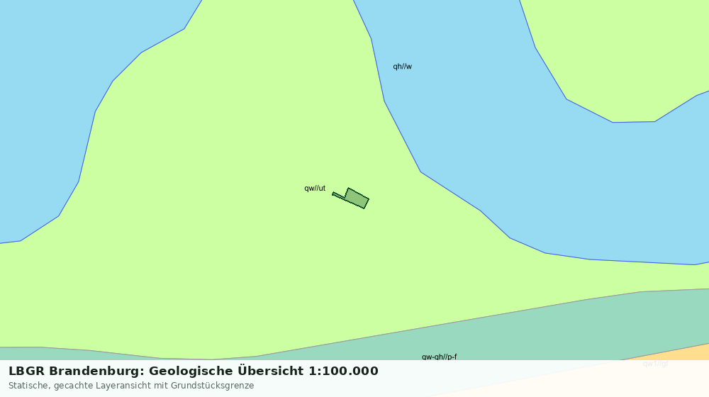 Statische Kartenansicht: LBGR Brandenburg: Geologische Übersicht 1:100.000