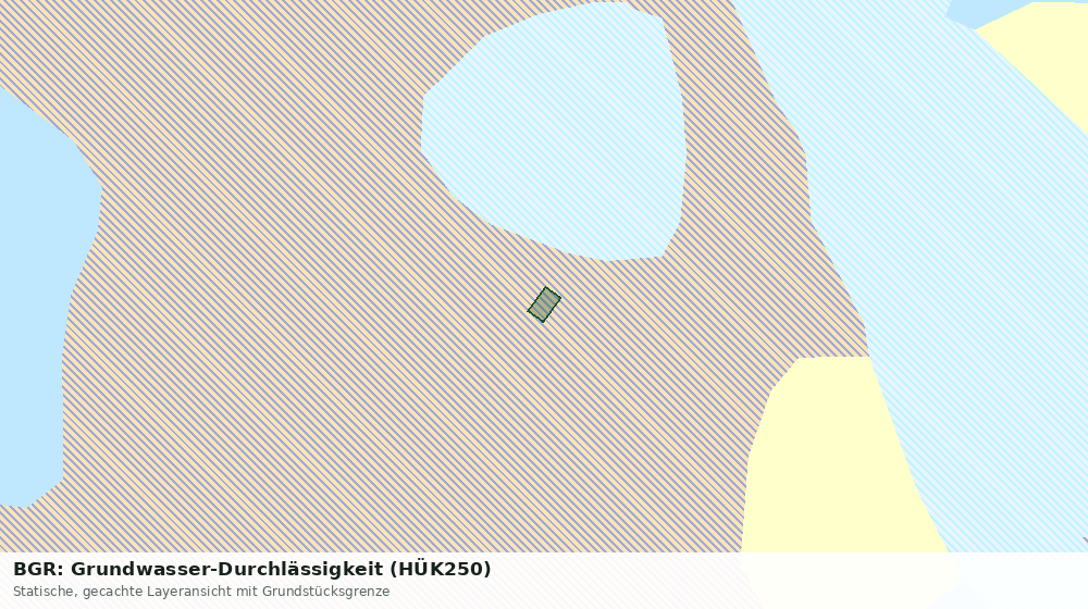 Statische Kartenansicht: BGR: Grundwasser-Durchlässigkeit (HÜK250)