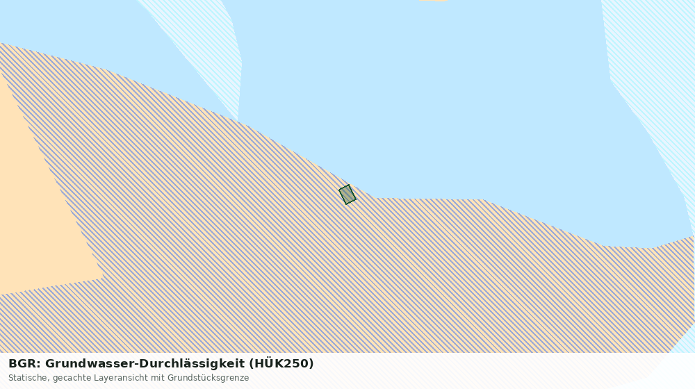 Statische Kartenansicht: BGR: Grundwasser-Durchlässigkeit (HÜK250)