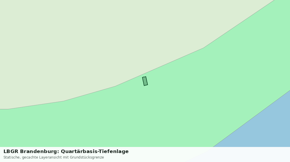 Statische Kartenansicht: LBGR Brandenburg: Quartärbasis-Tiefenlage