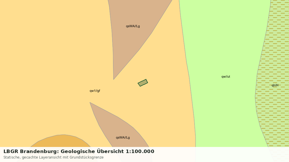 Statische Kartenansicht: LBGR Brandenburg: Geologische Übersicht 1:100.000