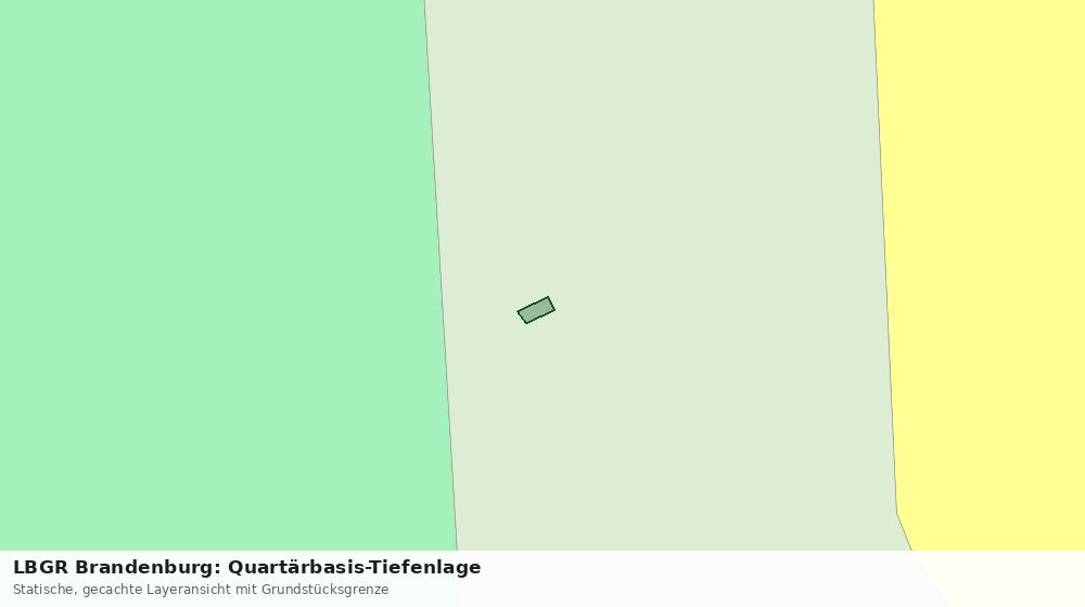 Statische Kartenansicht: LBGR Brandenburg: Quartärbasis-Tiefenlage