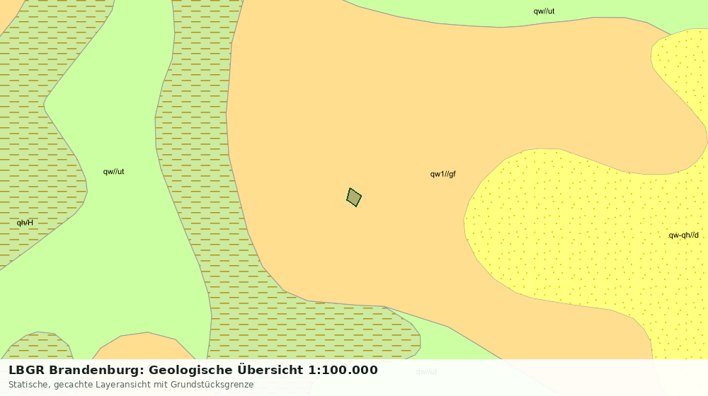 Statische Kartenansicht: LBGR Brandenburg: Geologische Übersicht 1:100.000