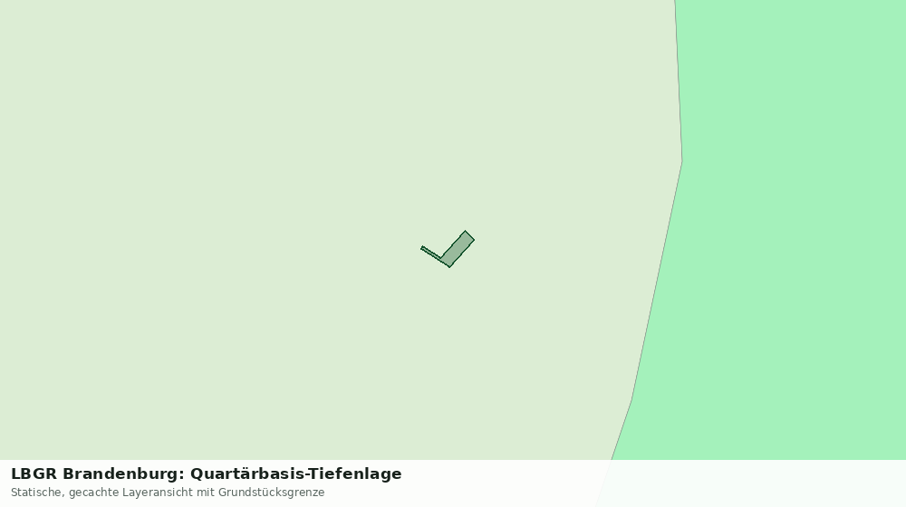 Statische Kartenansicht: LBGR Brandenburg: Quartärbasis-Tiefenlage