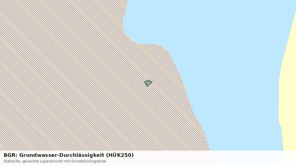 Statische Kartenansicht: BGR: Grundwasser-Durchlässigkeit (HÜK250)