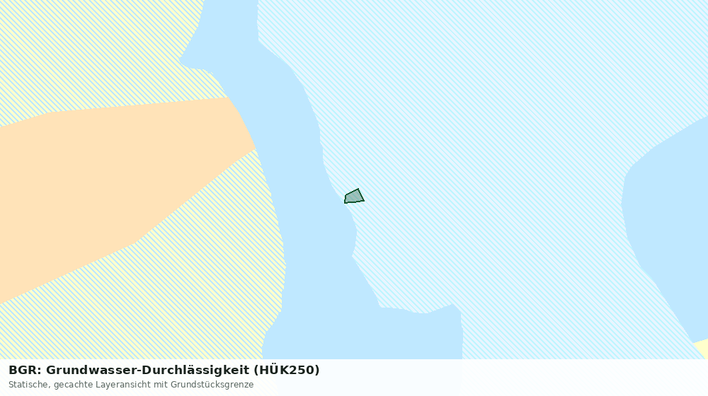 Statische Kartenansicht: BGR: Grundwasser-Durchlässigkeit (HÜK250)
